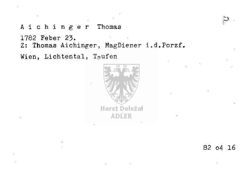 Aichinger Thomas, MagDiener