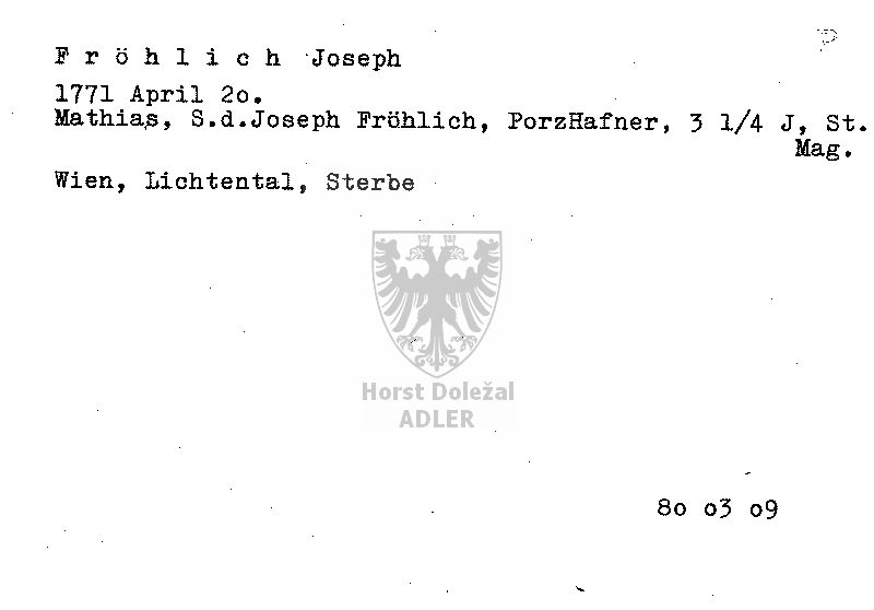 Fröhlich Joseph