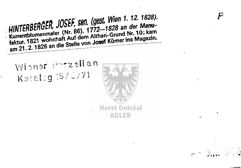 Hinterberger Josef sen.