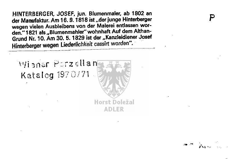 Hinterberger Josef jun.