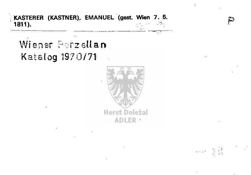 Kasterer (Kastner) Emanuel