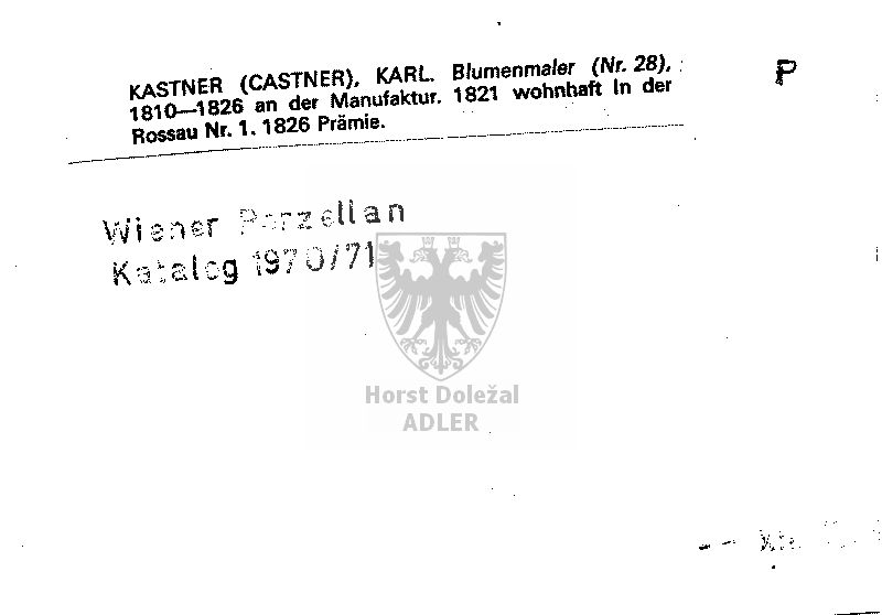 Kastner (Castner) Karl