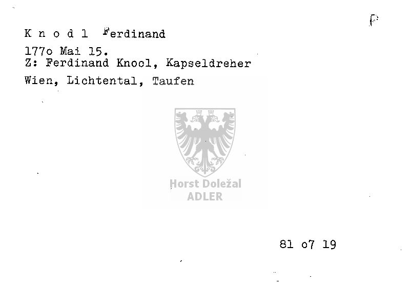 Knodl Ferdinand