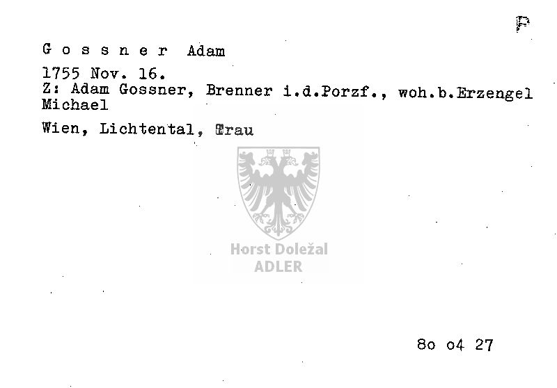 Gossner Adam