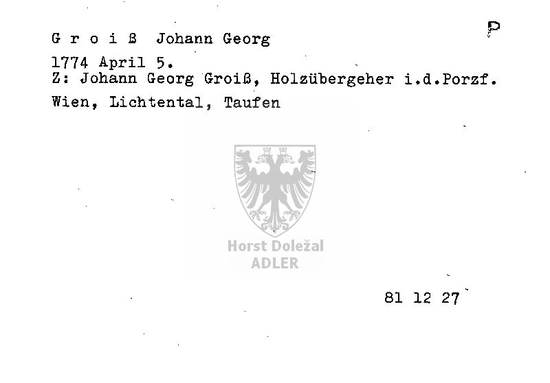 Groiß Johann Georg