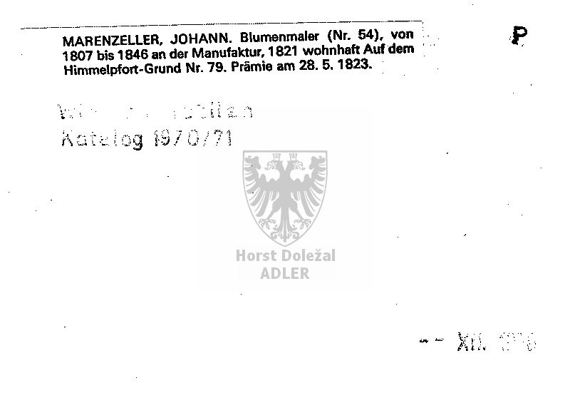 Marenzeller Johann