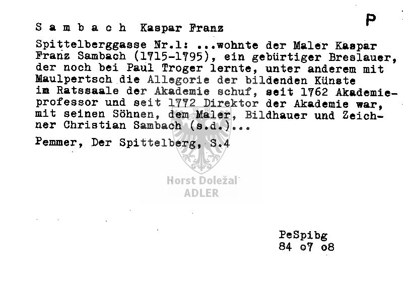 Sambach Kaspar Franz