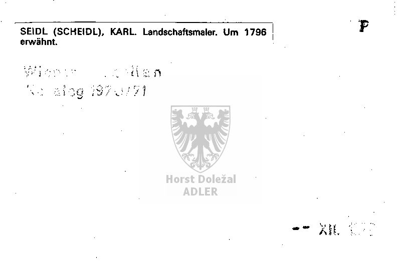Seidl (Scheidl) Karl