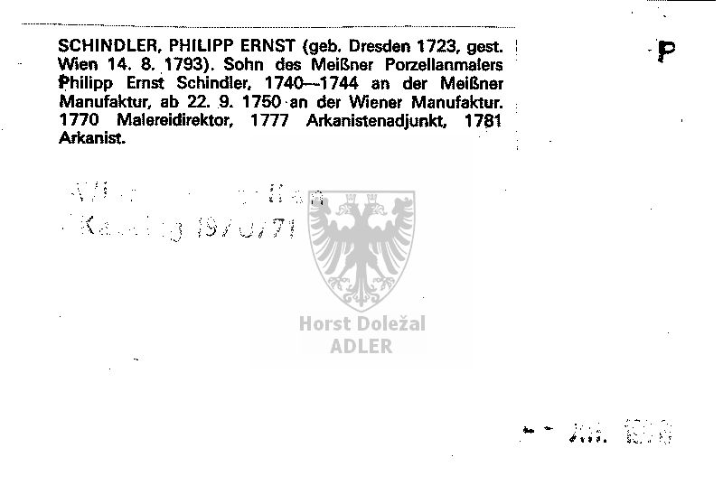 Schindler Philipp Ernst
