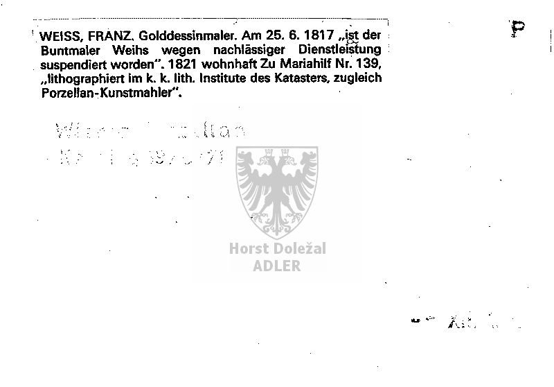 Weiss Franz