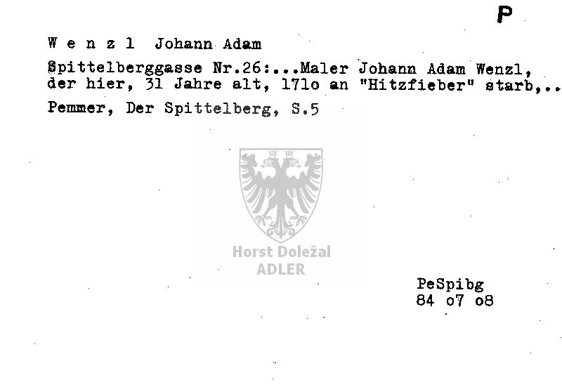 Wenzl Johann Adam