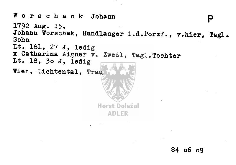 Worschack Johann