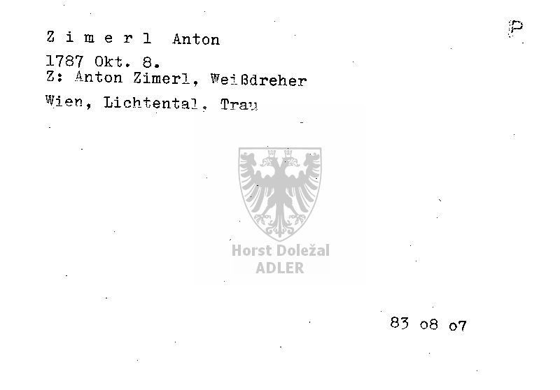 Zimerl Anton, Weißdreher