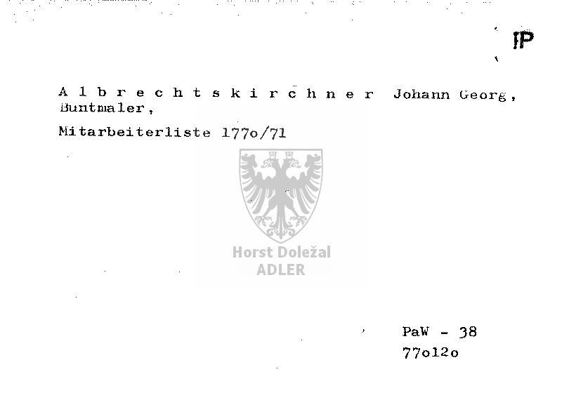 Albrechtskirchner Johann Georg, Buntmaler