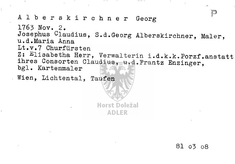 Alberskirchner Georg, Maler