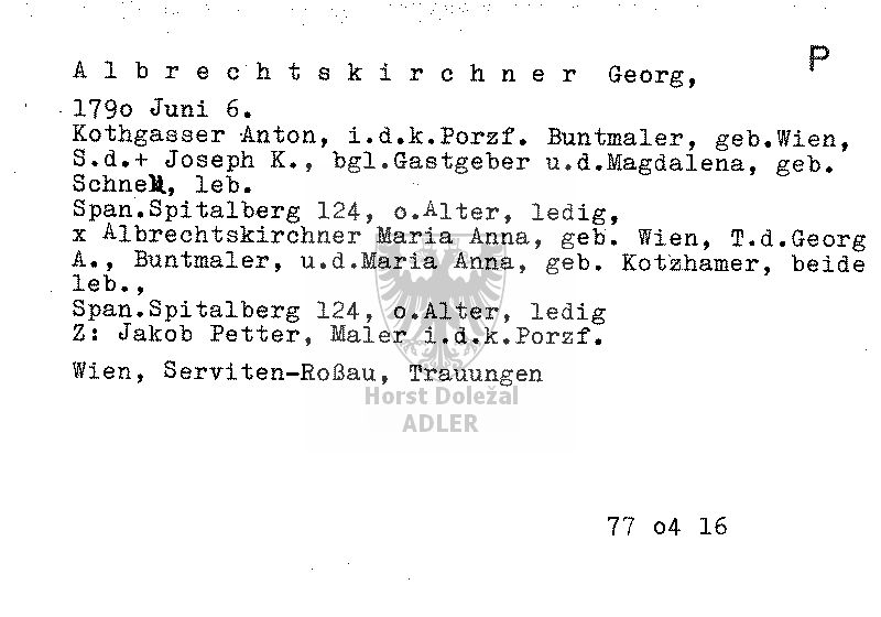 Albrechtskirchner Georg, Buntmaler