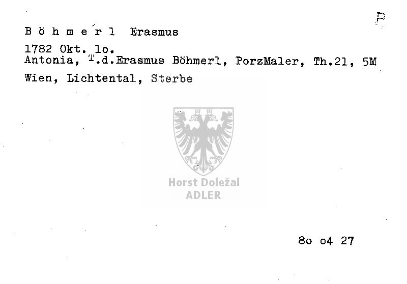 Böhmerl Erasmus