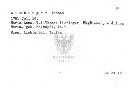 Aichinger Thomas, MagDiener