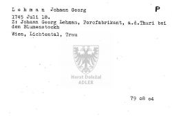 Lehman Johann Georg