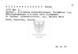 Alberskirchner Georg, Porzellan-Maler