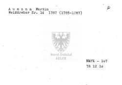 Aumann Martin, Weißdreher (Nr. 14)