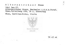 Alberskirchner Franz, Buntmaler