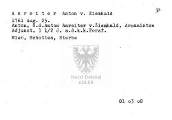 Anreiter Anton von Ziemhald, Arcanist Adjunct