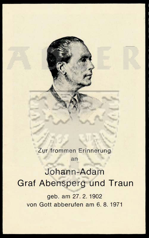 Johann Adam von Abensperg und Traun
