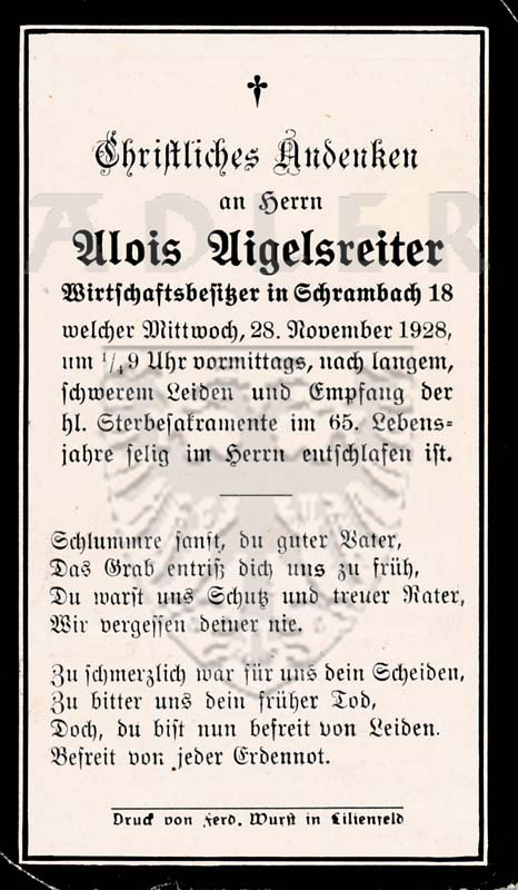 Aigelsreiter, Alois