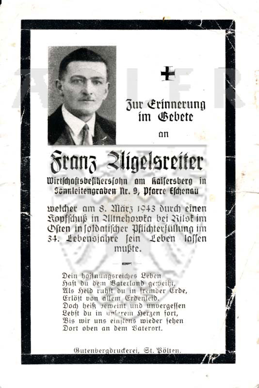 Aigelsreiter, Franz