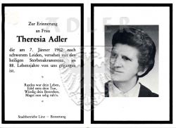 Adler, Theresia,
+07 JAN 1982 (87)