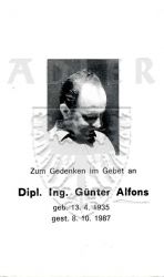Alfons, Dipl. Ing. Günter,
* 13 APR 1935,
+08 OCT 1987