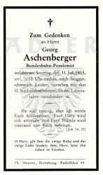 Aschenbrenner, Georg
Bundesbahn-Pensionist
+31 JUL 1955 (65)