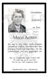 Aumer, Maria
+02 MAY 1981 (81)