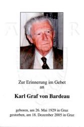Bardeau, Karl Graf von