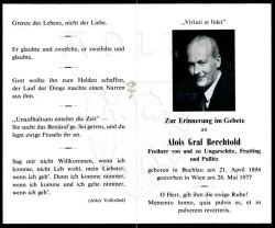 Berchtold Freiherr von und zu Ungarschitz, Frattin und Pullitz, Alois Graf