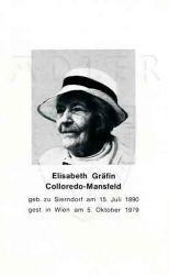 Colloredo-Mansfeld, Elisabeth Gräfin