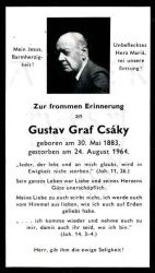 Csáky, Gustav Graf