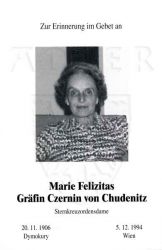 Czernin von Chudenitz, Marie Felizitas Gräfin