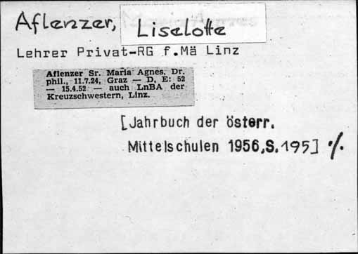 Aflenzer, Liselotte