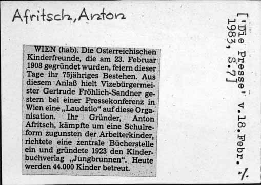Afritsch, Anton