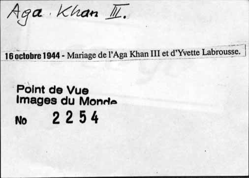 Aga Khan III.