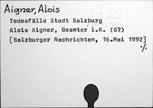 Aigner, Alois