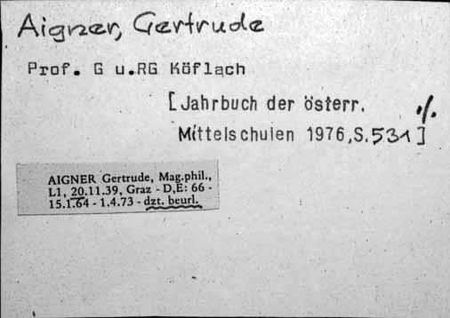 Aigner, Gertrude