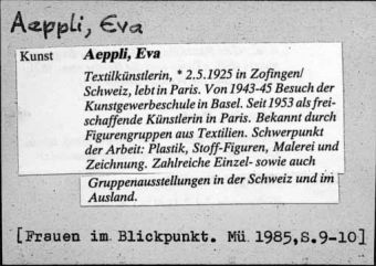 Aeppli, Eva