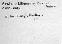 Abele von Lilienberg, Bertha Freiin von