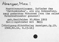 Aberger, Max