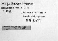 Abfalterer, Franz