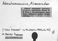 Abrahamowicz, Alexander