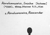 Abrahamowicz, Sascha